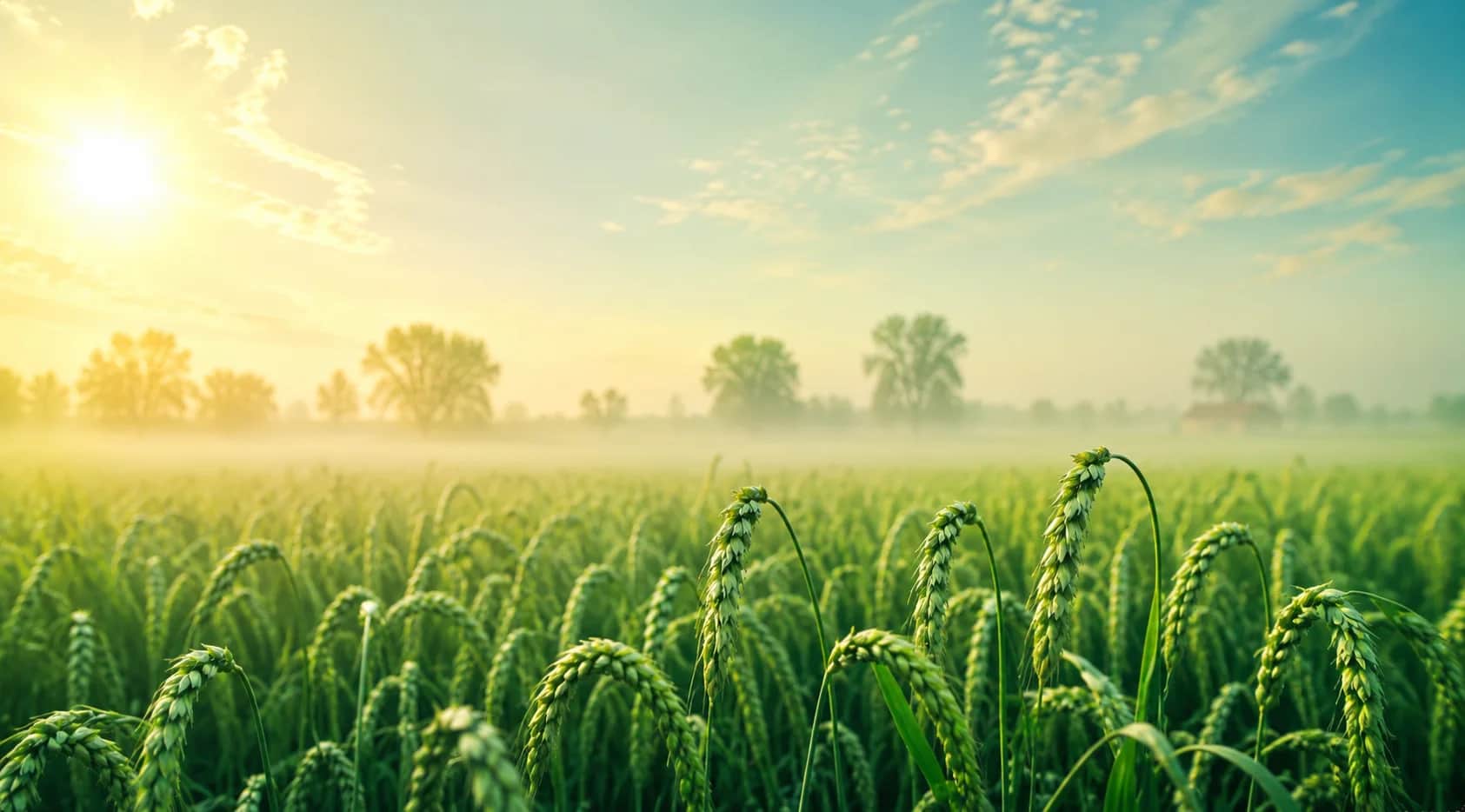 Amar Krishi — Indian farmland at golden hour