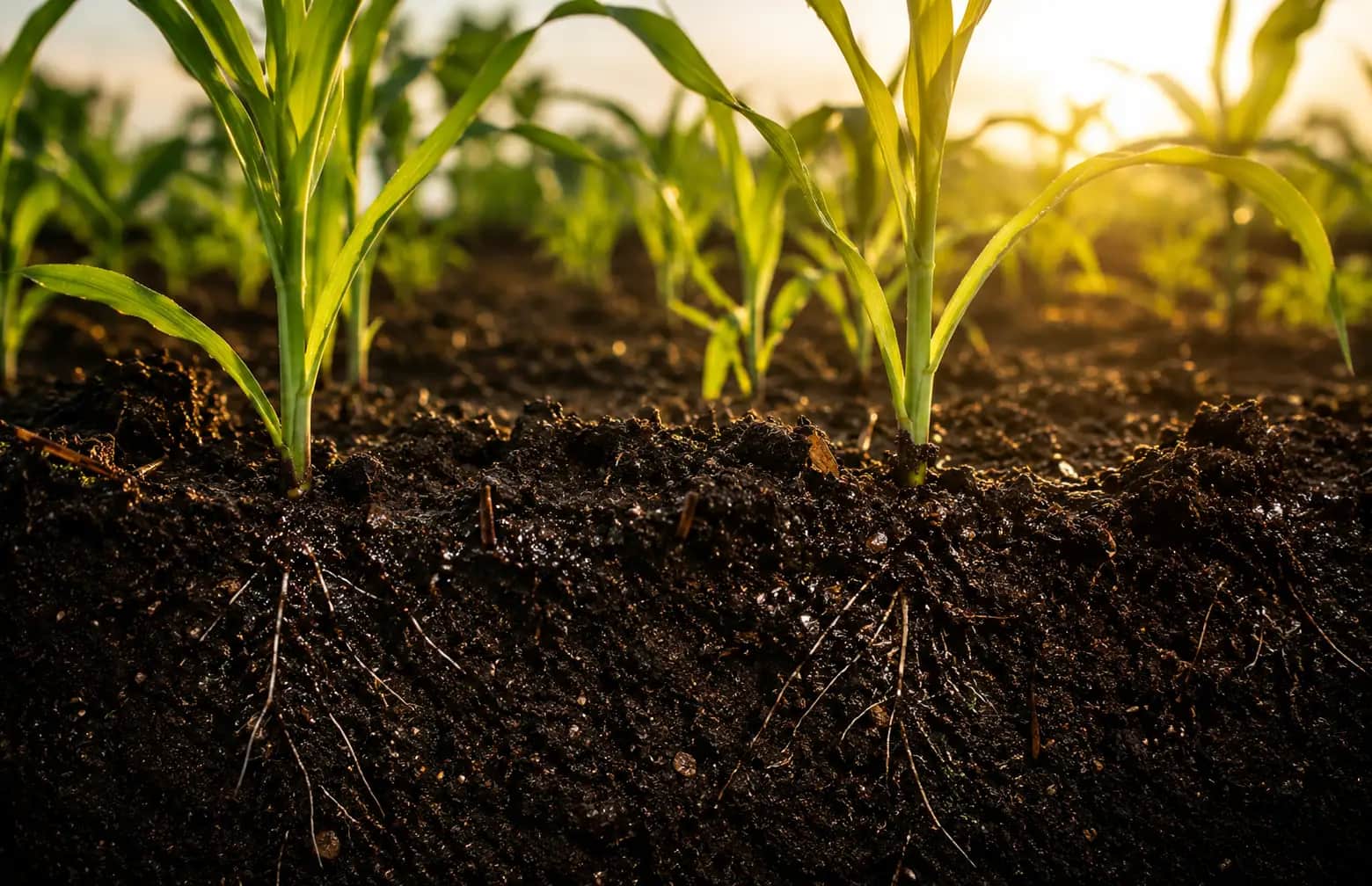 Rich fertile soil