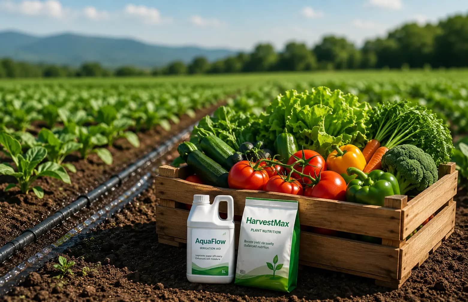 Vegetable success story — fresh produce harvest