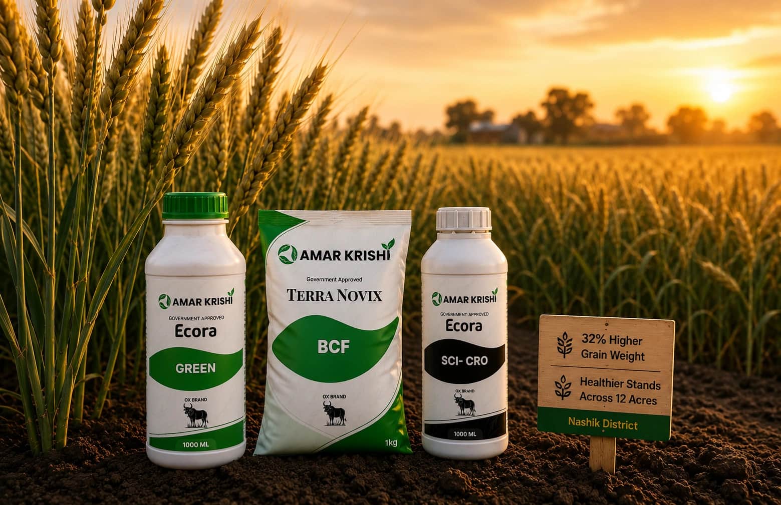 Wheat farming products and solutions